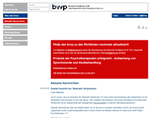 Tablet Screenshot of bvvp.de